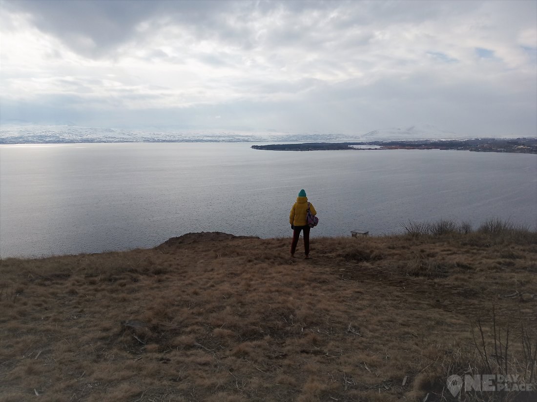 Озеро Севан Армения в январе