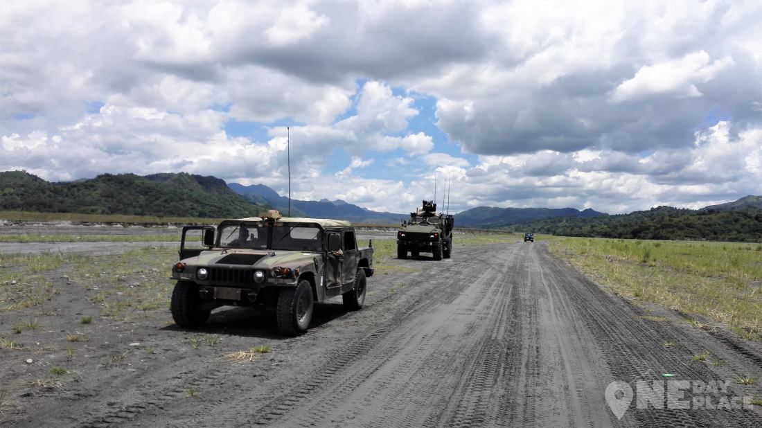 Военная база по пути до вулкана Пинатубо